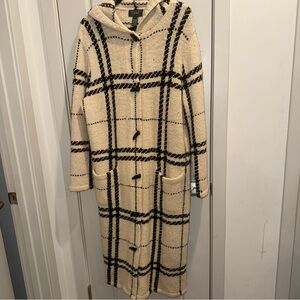 Lauren Ralph Lauren Cream Knit Sweater 100% Lamb Wool Vintage With A Hoodie